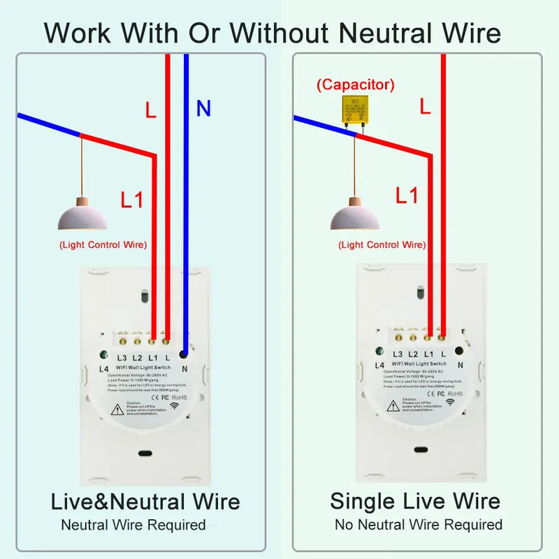 Wifi interruptor de luz inteligente